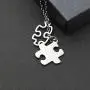 Eigso Autism Awareness Necklace Diversity Puzzle Pieces Pendant Jewelry Autism Awareness Stainless Steel Necklace Inspirational Gift for Autistic People Eigso Autism Awareness Necklace Diversity Puzzle Pieces Pendant Jewelry Autism Awareness Stainless Steel Necklace Inspirational Gift for Autistic People
