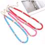 Boderier 7 Strands Rainbow Heishi Necklace Colorful African Vinyl Disc Bead Necklace Choker Statement Layered Summer Vacation Beach Surfer Necklace Boho Jewelry
