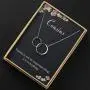 Two Interlocking Infinity Double Circles Necklace S925 Sterling Silver Mother Daughter Sister Jewelry Gift for Women Two Interlocking Infinity Double Circles Necklace S925 Sterling Silver Mother Daughter Sister Jewelry Gift for Women