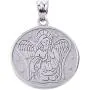 925 Sterling Silver Two Sided Guardian Angel Charm Pendant 925 Sterling Silver Two Sided Guardian Angel Charm Pendant