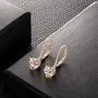 Buyless Fashion Girls And Women Heart Stone Dangle Earrings Silver Jewelry Buyless Fashion Girls And Women Heart Stone Dangle Earrings Silver Jewelry