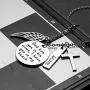 Joycuff Memorial Necklace for Women Loss of Loved One God has You in his arms with Angel Wings Cross Charm Sympathy Gifts Remembrance Jewelry