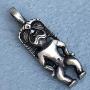Polynesian Tribal Surfer Beach Jewelry Saipanese Maori Hawaiian Tiki Kane Ku-Lono-Kane-Kanaloa Maori Protection Amulet Pewter Boys Mens Pendant Necklace Charm for men N1 w Silver Ball Chain