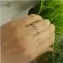 Dazzlingrock Collection 10K Round Gemstone & Diamond Ladies Swirl Anniversary Wedding Band, White Gold