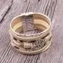 KSQS Tree of Life Leather Multi-Layer Wraps Bracelet,Boho Wide Buckle Wristband Bangle,Braided Cuff Bracelets for Women KSQS Tree of Life Leather Multi-Layer Wraps Bracelet,Boho Wide Buckle Wristband Bangle,Braided Cuff Bracelets for Women