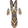 Handmade Long Necklace with Earrings Set Native American Seed beaded Style S58 8