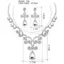 Uloveido Alloy Crystal Wedding Jewelry Sets for Brides Rhinestone Necklace and Drop Earrings Platinum Plated Y644 Uloveido Alloy Crystal Wedding Jewelry Sets for Brides Rhinestone Necklace and Drop Earrings Platinum Plated Y644