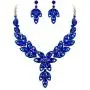 BriLove Womens Wedding Bridal Crystal Multi Teardrop-Shape Flower Hollow Enamel Statement Necklace Dangle Earrings Set BriLove Womens Wedding Bridal Crystal Multi Teardrop-Shape Flower Hollow Enamel Statement Necklace Dangle Earrings Set