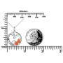 S925 Sterling Silver Pumpkin and Devil Forest or Sunflower Pendant Necklace for Women 18''