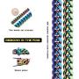 TOPGRILLZ 10,14mm Polished Stainless Steel Solid Rainbow Laser Cuban Link Chain Necklace for Men Women Hip Hop Jewelry