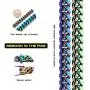 TOPGRILLZ 10,14mm Polished Stainless Steel Solid Rainbow Laser Cuban Link Chain Necklace for Men Women Hip Hop Jewelry TOPGRILLZ 10,14mm Polished Stainless Steel Solid Rainbow Laser Cuban Link Chain Necklace for Men Women Hip Hop Jewelry