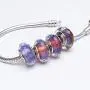 ATHENAIE Murano Glass 925 Sterling Silver Core Faceted Purple Dreamland Charms Bead for Bracelet ATHENAIE Murano Glass 925 Sterling Silver Core Faceted Purple Dreamland Charms Bead for Bracelet