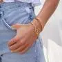 gorjana Womens Wilder Chunky Curb Chain Bracelet, 18k Gold Plated, Parker Clasp gorjana Womens Wilder Chunky Curb Chain Bracelet, 18k Gold Plated, Parker Clasp