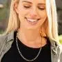 Lifetime Jewelry 5.5mm Rounded Figaro Chain Necklace 24k Real Gold Plated Lifetime Jewelry 5.5mm Rounded Figaro Chain Necklace 24k Real Gold Plated