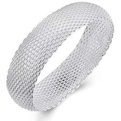 JHWZAIY 925 Sterling Silver Bangle Cuff Bracelets For Women, Hollow Open Bangle Bracelet Jewelry For Women