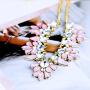 JCYK Crystal Jewelry Pink Necklace Charms Choker Elegant Women Necklace kolye Collares Collar Mujer Christmas Collier valentine