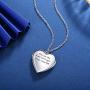 RLCCLR Love Heart Locket Necklace That Holds Pictures,Engraved I Love You to Infinity and Beyond