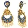Ethnadore Indian Bollywood Antique Gold Plated Crystal Kundan Chandbali Earrings Set Jewelry Ethnadore Indian Bollywood Antique Gold Plated Crystal Kundan Chandbali Earrings Set Jewelry