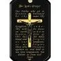 Lords Prayer Crucifix Cross Necklace for Men Onyx Dog Tag Pendant 24k Gold Inscribed Scripture, 20'' Chain Lords Prayer Crucifix Cross Necklace for Men Onyx Dog Tag Pendant 24k Gold Inscribed Scripture, 20'' Chain