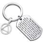 AA Recovery Keychain Sobriety Gifts AA Sponsor Gifts Third Step Prayer Keychain New Beginnings Gift