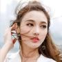 Asymmetrical Planet Moon Dangle Earring Bohemian Black Crystal Design Drop Dangling Earrings for Women Girl Fashion Jewelry