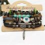 NICEMOVIC Bohemian Multi-Layer Braided Leather Bracelet