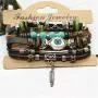 NICEMOVIC Bohemian Multi-Layer Braided Leather Bracelet NICEMOVIC Bohemian Multi-Layer Braided Leather Bracelet