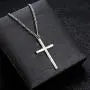 Fansilver 3MM 925 Sterling Silver Cross Necklace for Men Women Pendant Necklace Classic Curb Chain Jewelry Best Gift with Box 22/24 inch Fansilver 3MM 925 Sterling Silver Cross Necklace for Men Women Pendant Necklace Classic Curb Chain Jewelry Best Gift with Box 22/24 inch