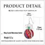 RareLove Christmas Red Ornaments Ball Crystal Piercing Dangle Earrings Red Blue White CZ Rhinestone Silver Plated Alloy Holiday Jewelry For Women Girls RareLove Christmas Red Ornaments Ball Crystal Piercing Dangle Earrings Red Blue White CZ Rhinestone Silver Plated Alloy Holiday Jewelry For Women Girls
