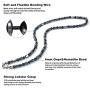WESTMIAJW 6mm Mens Hematite Beads Beaded Necklaces Chain Natural Gemstone Healing Crystals Jewelry 50/60cm