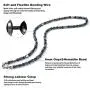 WESTMIAJW 6mm Mens Hematite Beads Beaded Necklaces Chain Natural Gemstone Healing Crystals Jewelry 50/60cm WESTMIAJW 6mm Mens Hematite Beads Beaded Necklaces Chain Natural Gemstone Healing Crystals Jewelry 50/60cm