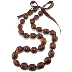 BlueRica Kukui Nut Lei Necklace/Bracelet Set