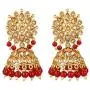 Efulgenz Indian Bollywood Faux Pearl Crystal Kundan Rhinestone Wedding Jhumka Jhumki Dangle Earrings Jewelry Set Efulgenz Indian Bollywood Faux Pearl Crystal Kundan Rhinestone Wedding Jhumka Jhumki Dangle Earrings Jewelry Set