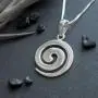 Sterling Silver Spiral Koru Pendant Necklace, 18'' Sterling Silver Spiral Koru Pendant Necklace, 18''