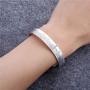 Inspirational Cuff Bracelets for Women Men, Personalized Engraved Mantra Bangle Friendship Familly Motivational Birthday Jewelry Gifts