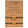 Handmade Promise Sunflower Bracelets Matching Friendship Bracelet Gift for Women Girls Couples Best Friends