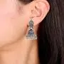 Aheli Antique Oxidized Vintage Boho Bohemian Jhumki Jhmuka Earrings Indian Bollywood Ethnic Wedding Fashion Tribal Jewelry for Women