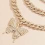 Ingemark Bling Cuban Link Chain Choker Necklace for Girls Women Sweet Pendant Necklace New Year Festivals Jewelry Gifts