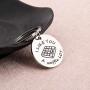 SEIRAA Waffle Keychain I Love You A Waffle Lot Jewelry Valentines Day for Boyfriend Girlfriend Husband Wife
