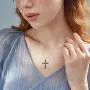 RMREWY Celtic Knot Cross Necklace 925 Sterling Silver Oxidation Sunflower Cross Religious Irish Celtic Jewelry for Women RMREWY Celtic Knot Cross Necklace 925 Sterling Silver Oxidation Sunflower Cross Religious Irish Celtic Jewelry for Women