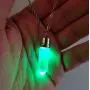 LED Light up Crystal Pendant Necklace - Glow crystal jewelry Necklace (multicolor)