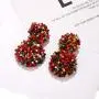 YOSION Beaded Drop Earrings Handmade Rainbow Bead Earrings Whimsical Bohemia Dangle Earrings Statement Earring for Women Girls