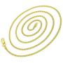 GM Jewelry 18K Gold Plated Curb/Cuban Link Chain Necklace Men Women Teens Children