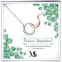 SOULMEET Sterling Silver Moon Necklace Gifts for Birthday Long Distance Relationships, Women Jewelry Gifts for Mothers Day Christmas Friendship