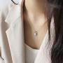 YOOE Cute Silver Lock Necklace for Women.Punk Metal Padlock Y Pendant Necklace,Geometric Lock Type Choker Egirl Necklace Girl Aesthetic Jewelry