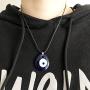choice of all Evil Eye Couple Necklace Bracelet Set Blue Eyes Leather Cord Protection Necklace Ojo Lucky Rope Bracelet