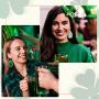 St Patricks Day 16 Pairs Green Faux Leather Earrings Teardrop Leaf Drop Earring Gift for Charm Women (Shamrock and Plaid Prints)