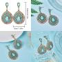 4 Pair Bohemian Vintage Earrings Dangle Drop Earring Jewelry Accessories for Women Girl Supplies