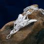 Eove Sterling Silver Arwen Evenstar Pendant Necklace Elvish Jewelry
