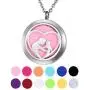 HooAMI Aromatherapy Essential Oil Diffuser Necklace - Stainless Steel Message Pendant Locket Jewelry,12 Refill Pads HooAMI Aromatherapy Essential Oil Diffuser Necklace - Stainless Steel Message Pendant Locket Jewelry,12 Refill Pads